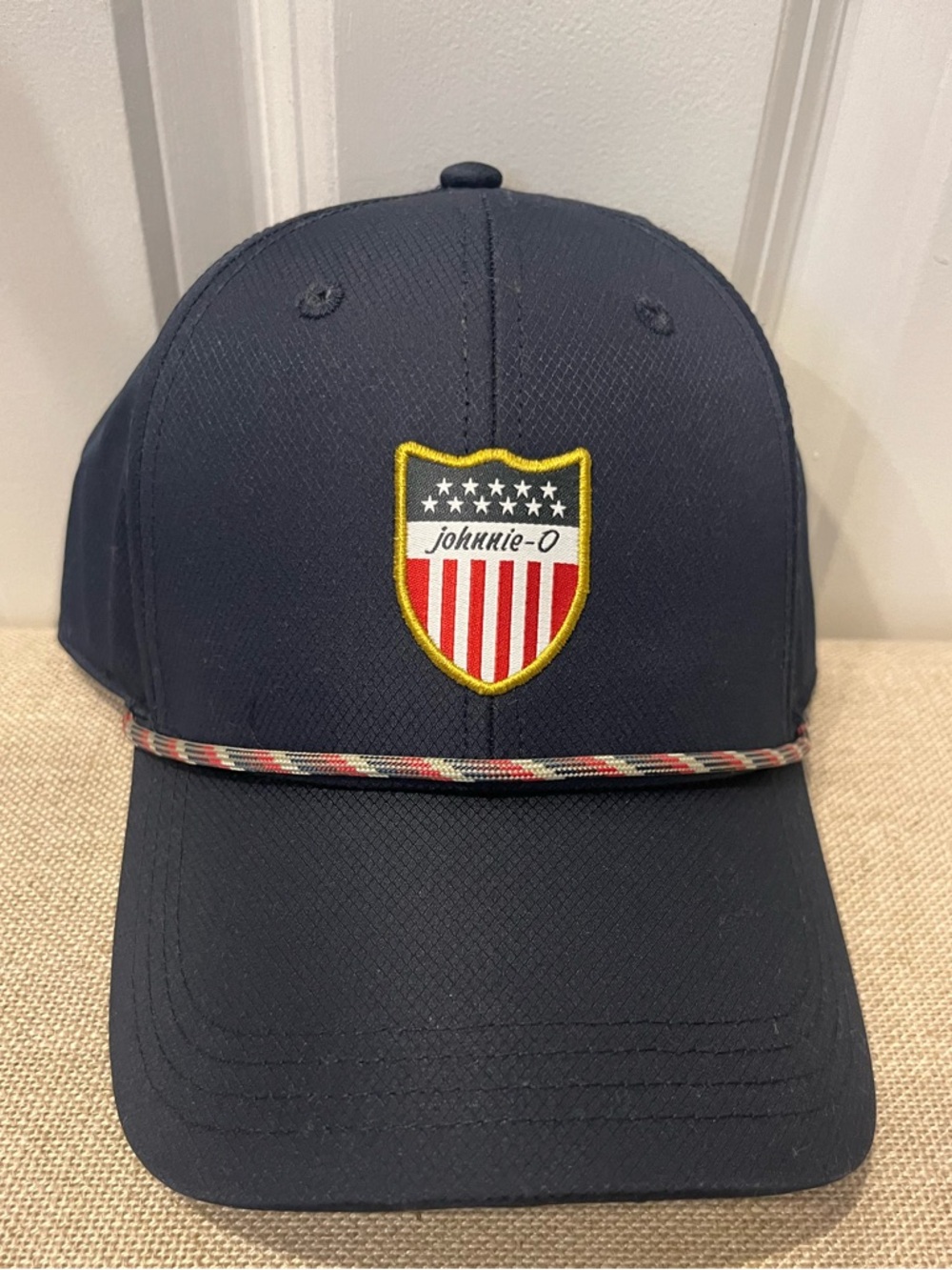 NWT JOHNNIE-O MEN'S USA SHIELD PERFORMANCE ROPE HAT